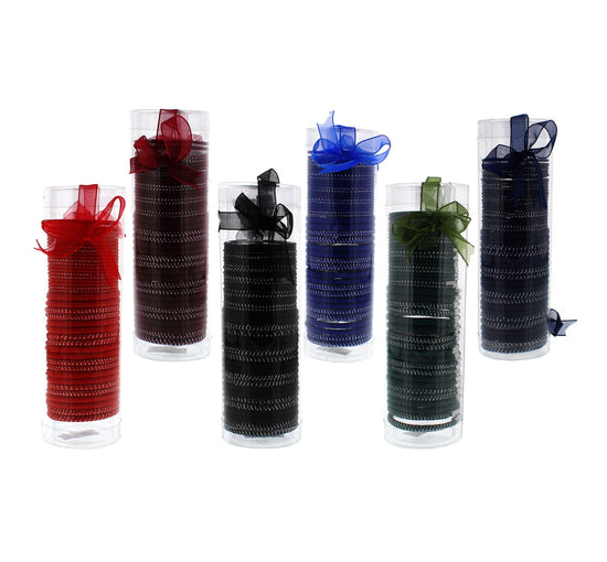 Tube of Elastics - Assorted School Colours