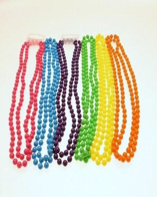 Assorted Colour 48 Inch Bead Necklaces