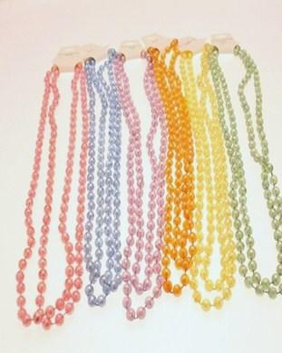 Assorted Colour 48 Inch Bead Necklaces