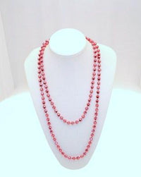 48 Inch Faceted Bead Necklace