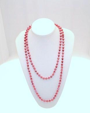 48 Inch Faceted Bead Necklace