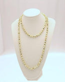 48 Inch Faceted Bead Necklace