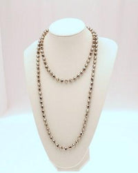 48 Inch Faceted Bead Necklace