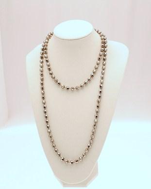 48 Inch Faceted Bead Necklace