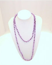 48 Inch Faceted Bead Necklace