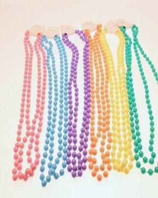 Assorted Colour 48 Inch Bead Necklaces