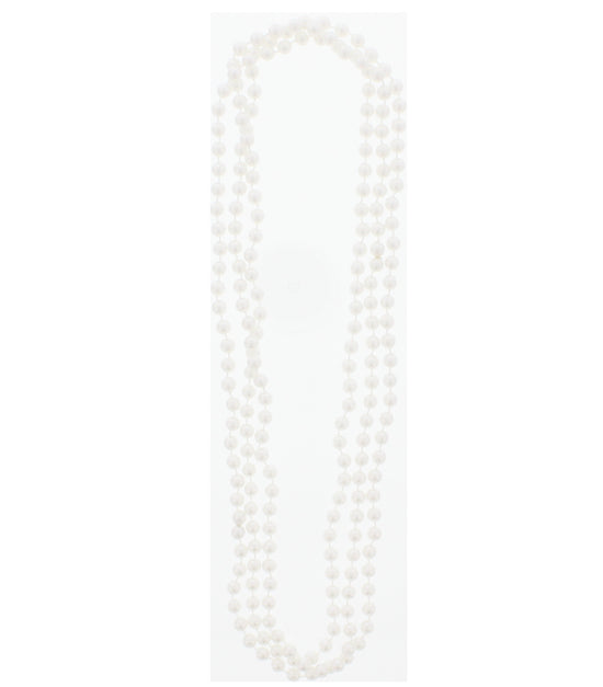 White Pearl 60 Inch Bead Necklaces