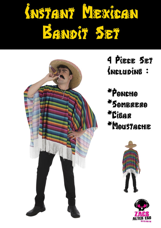 4 Piece Instant Mexican Bandit Set