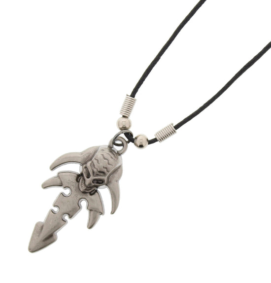 Alien Skull & Dagger Thong Necklace