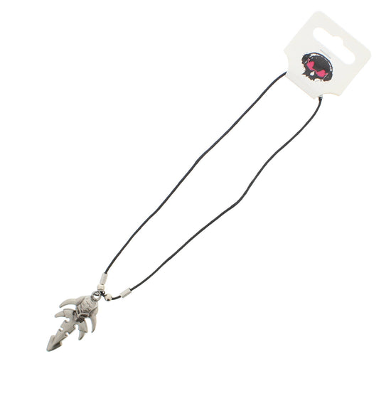 Alien Skull & Dagger Thong Necklace