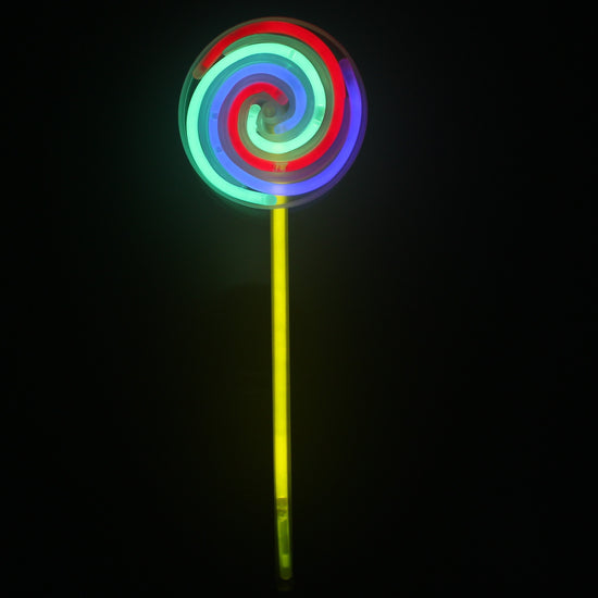 12 Pieces Multicolour Glow in the Dark Spinning Wheel Wand