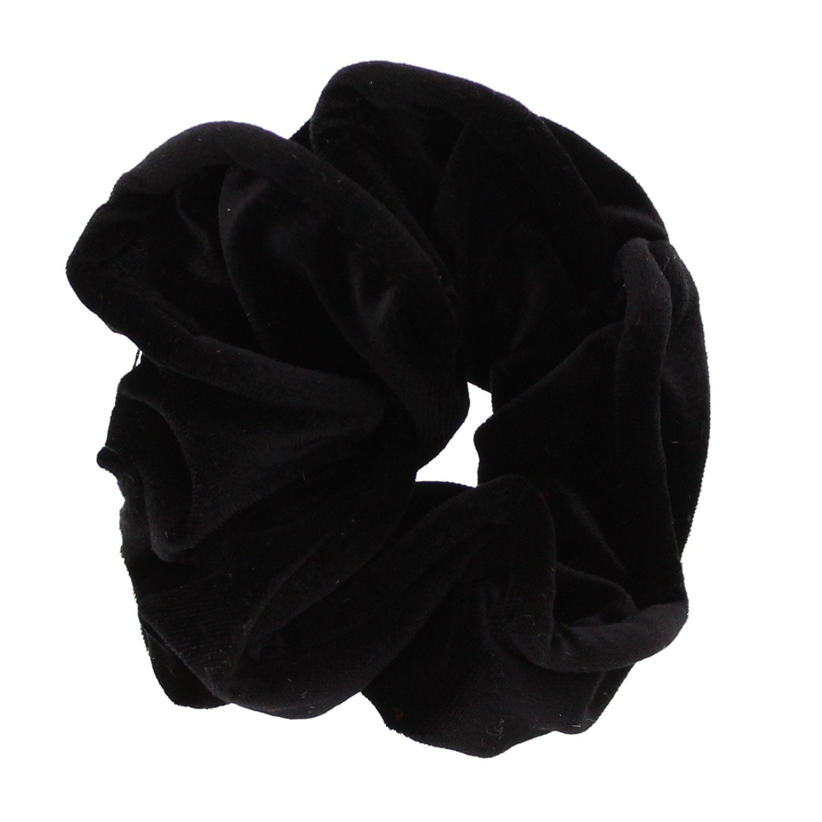 Shiny Velvet Piping Hair Scrunchie