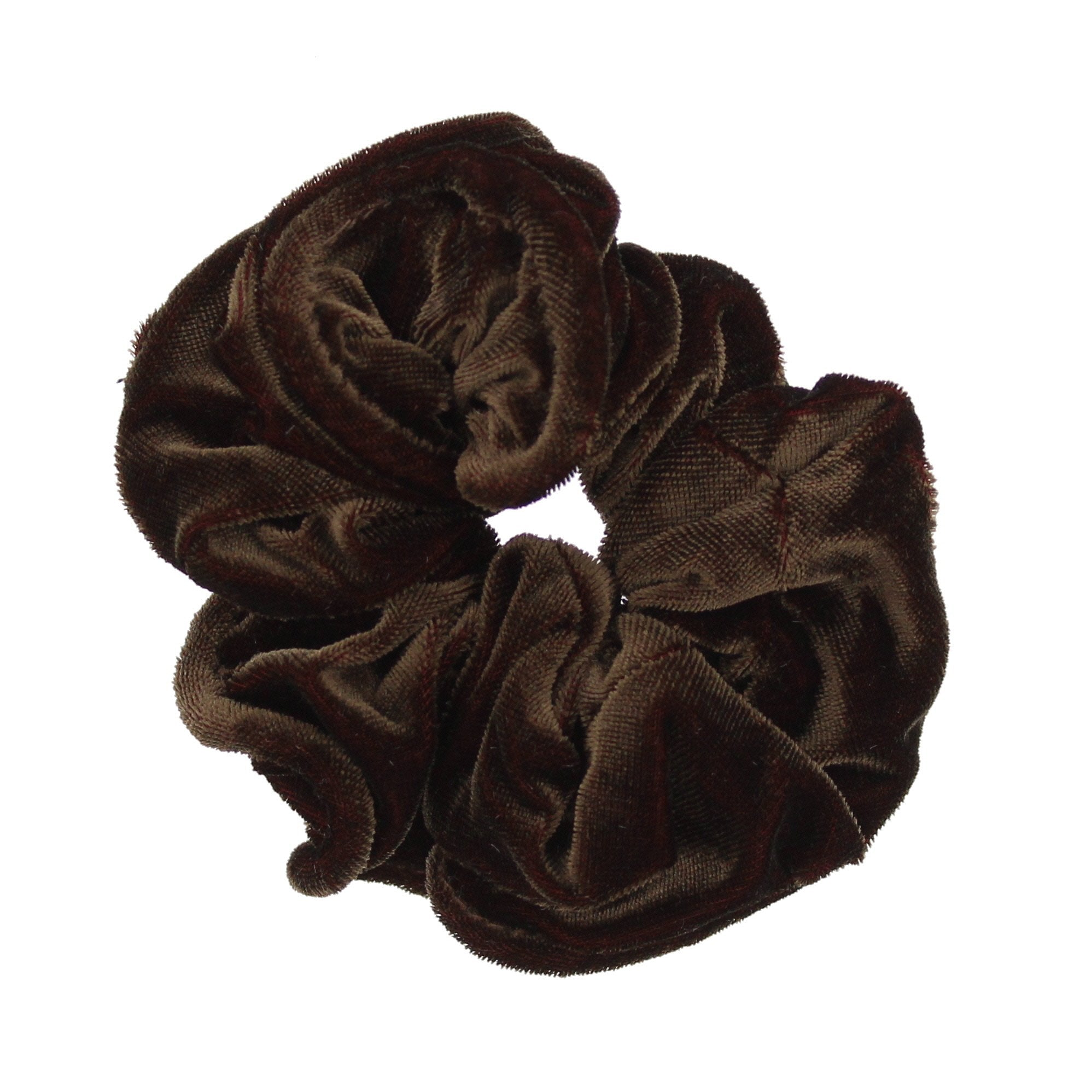 Shiny Velvet Piping Hair Scrunchie