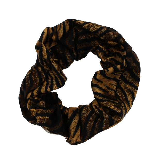 Tiger Print Satin Scrunchie