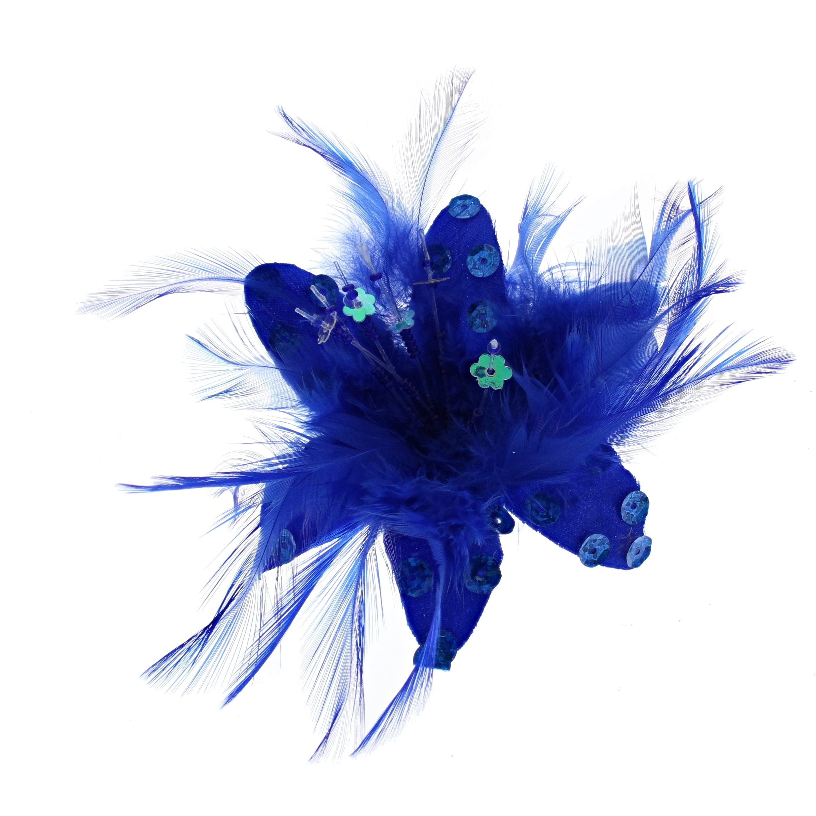 Fur, Feathers & Sequins Fascinator