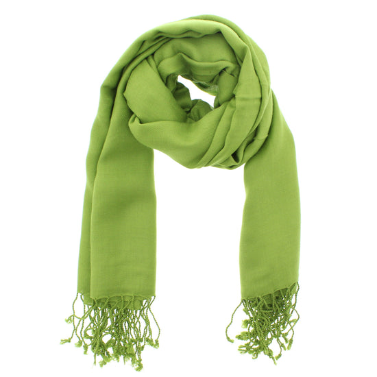 Grass Green Viscose Pashminas