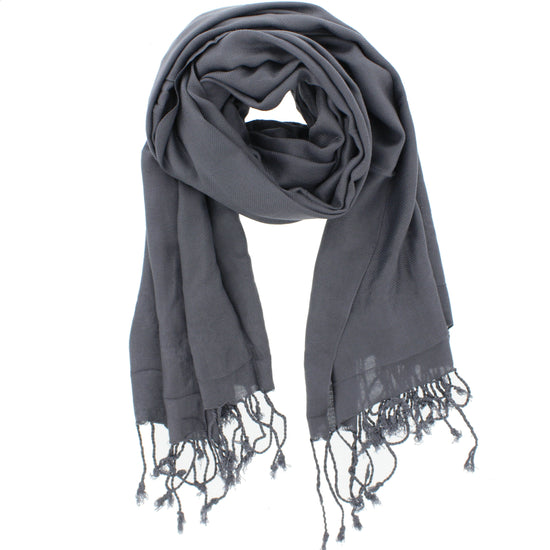 Grey Viscose Pashminas