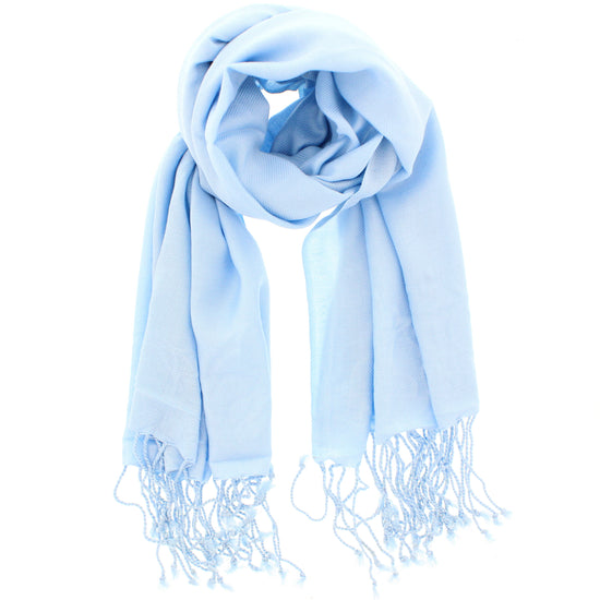 Baby Blue Viscose Pashminas