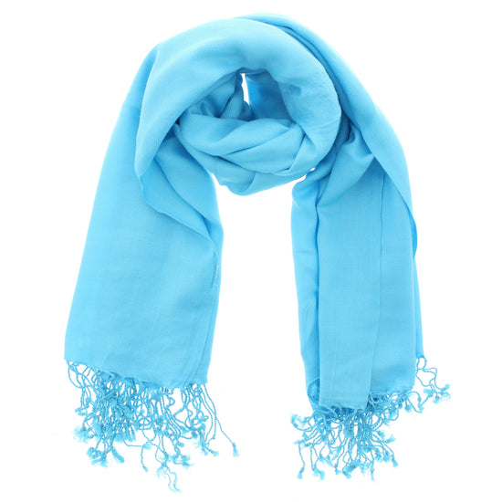 Light Turquoise Viscose Pashminas