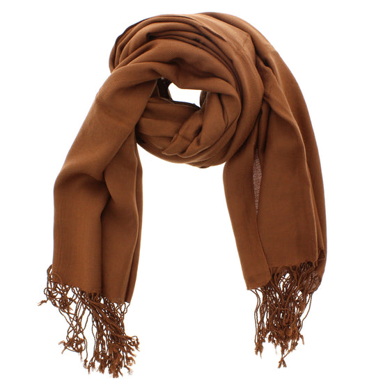 Chestnut Brown Viscose Pashminas