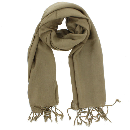 Dark Biege Viscose Pashminas