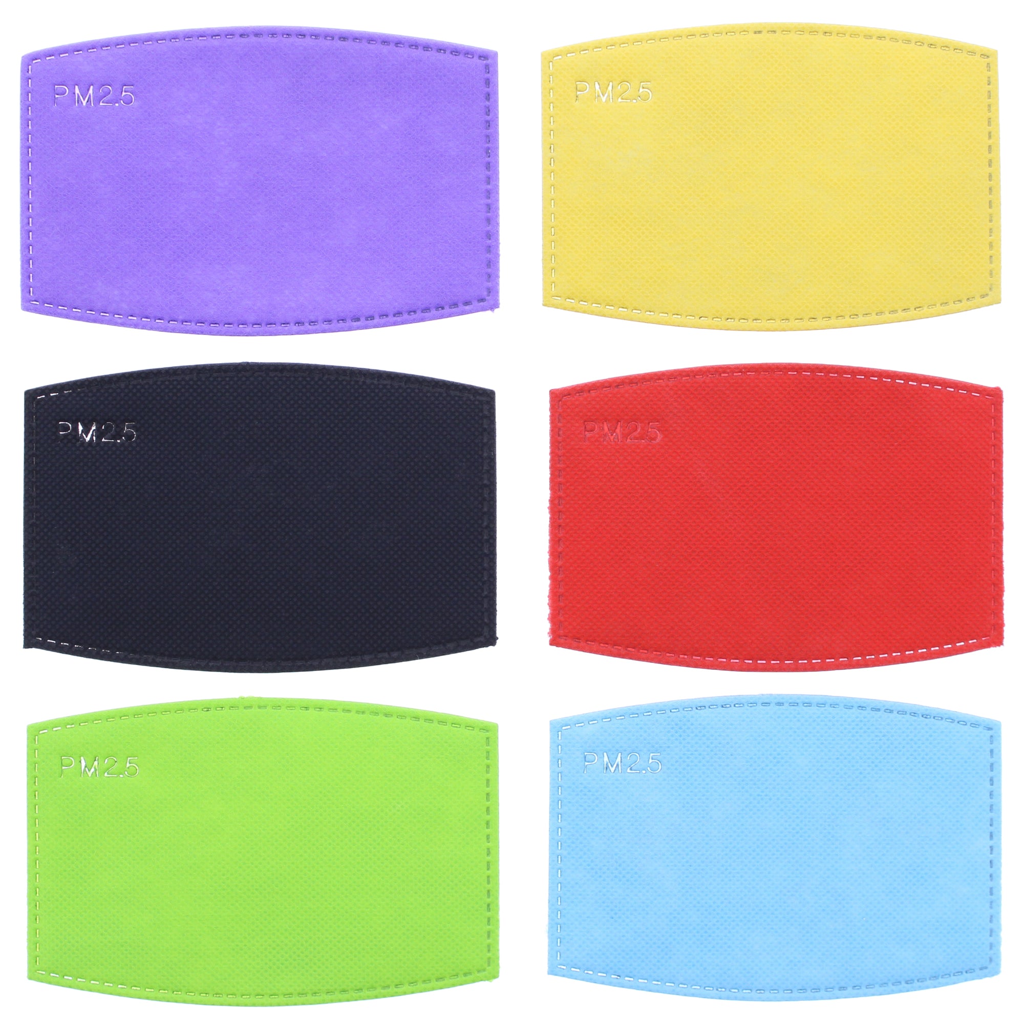 Assorted Colour Face Mask Filters