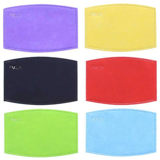 Assorted Colour Face Mask Filters