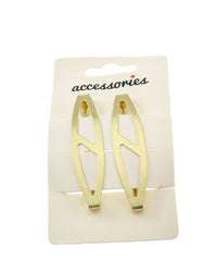 2 on a Card Clip-in End Barrettes/ Hair Slides