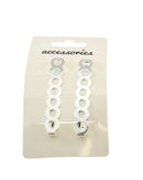 Pair of Hair Slides Card Clip-in End Barrettes
