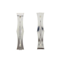 Pair of Card Hair Slides Clip-in End Barrettes