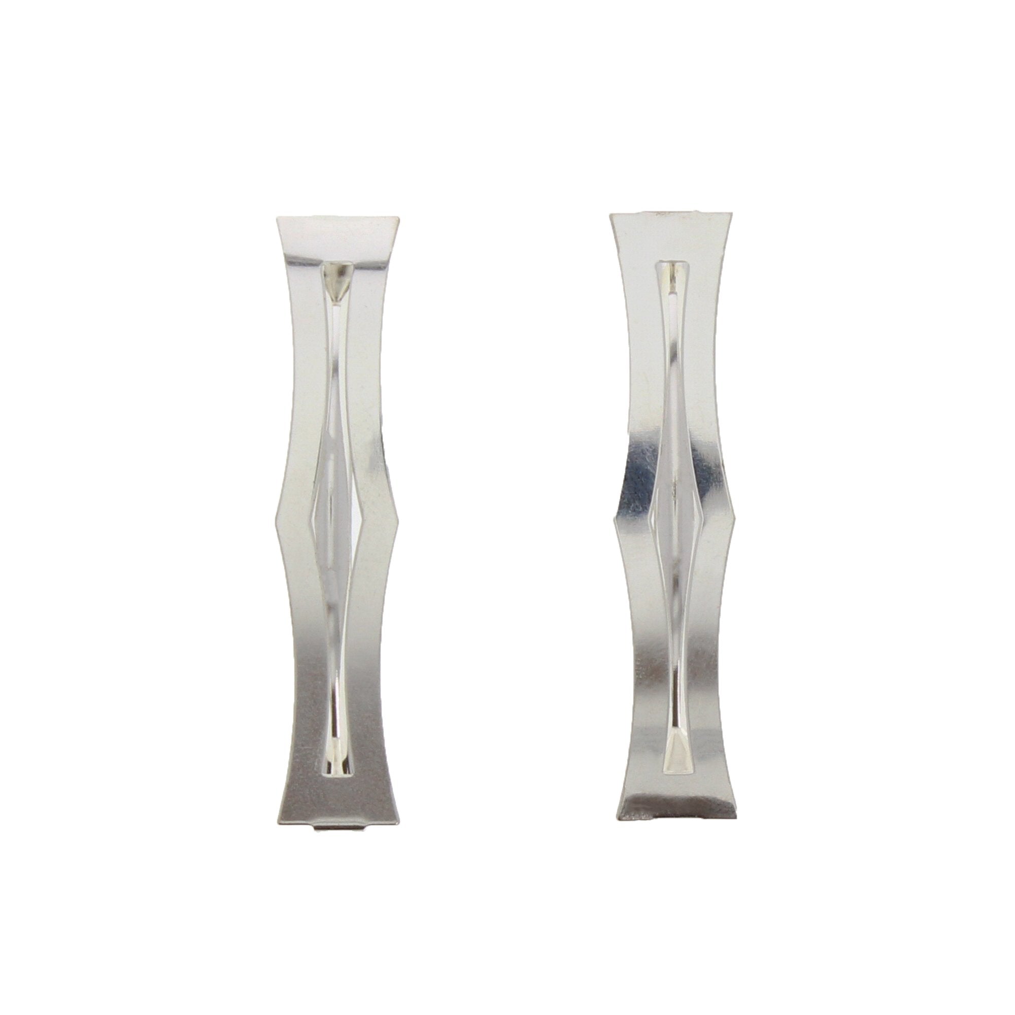 Pair of Card Hair Slides Clip-in End Barrettes