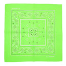 Neon Floral & Paisley Print Bandana