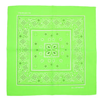 Neon Floral & Paisley Print Bandana