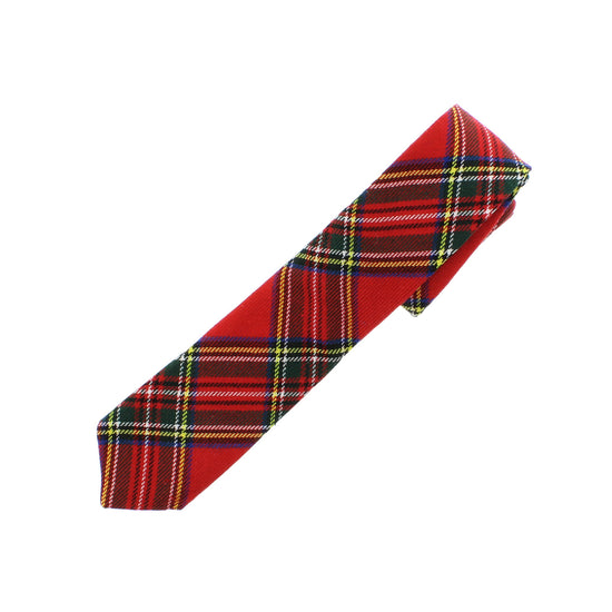True Red Tartan Tie