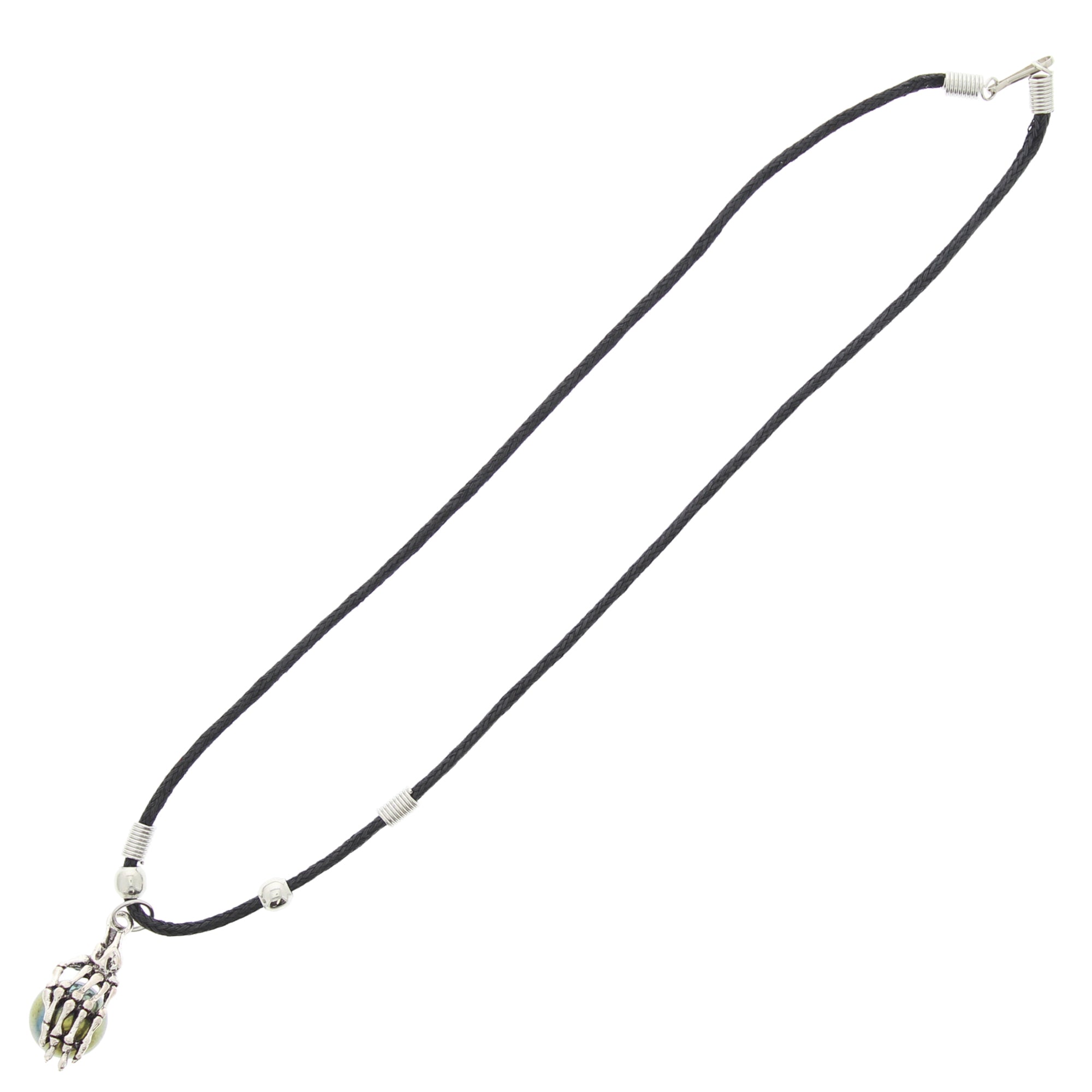 Assorted Skeleton Hand with Ball Thong Necklace
