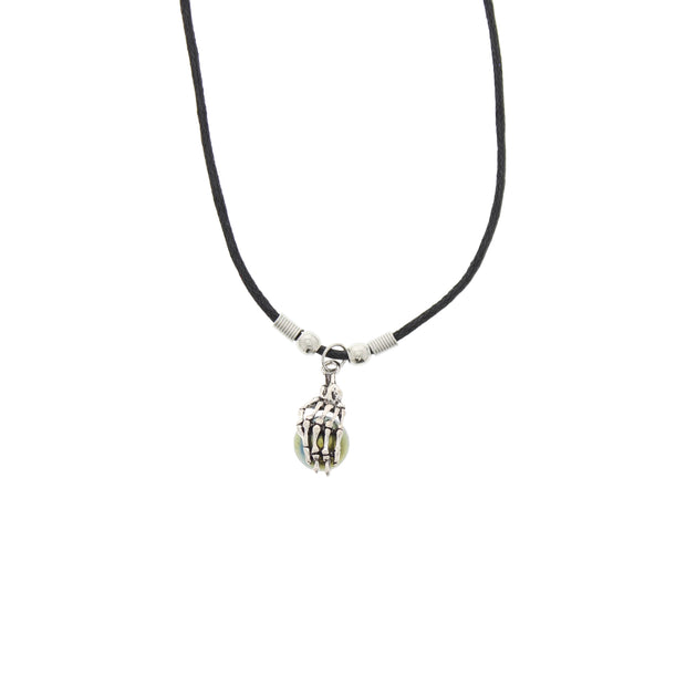 Assorted Skeleton Hand with Ball Thong Necklace