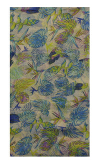 Tropical Print & Parrots Printed Scarves