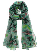 Tropical Print & Parrots Printed Scarves