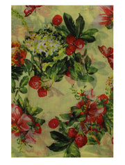 Butterfly, Cherry & Flower Print Scarf