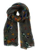 Multicolour Bird Printed Scarves