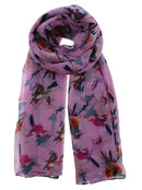 Multicolour Bird Printed Scarves