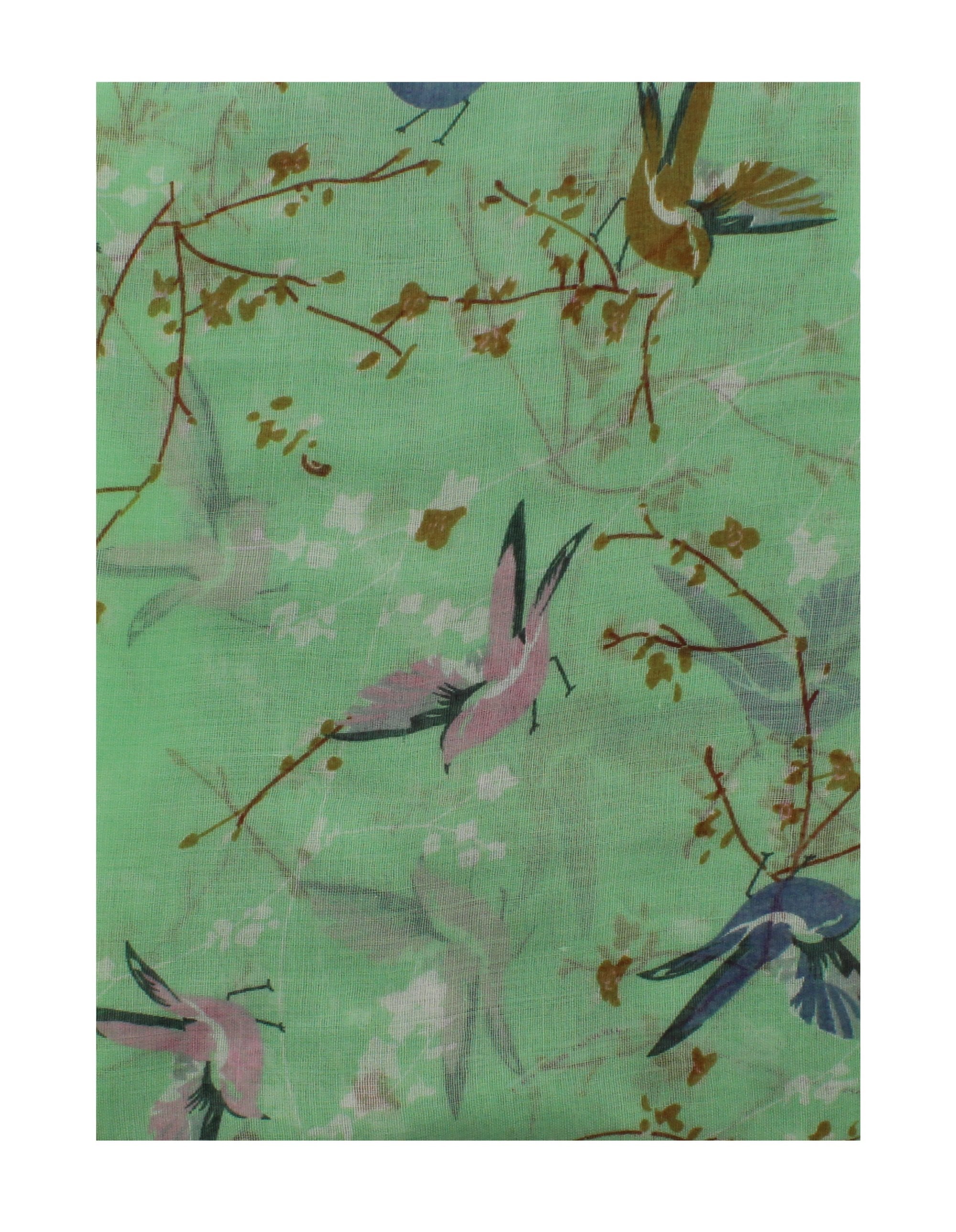 Robin & Branches Coloured Printed Scarves