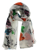 Love, Happiness, Peace & Heart Printed Scarves