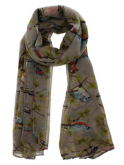 Robin & Branch Print on Scarf