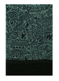 Hieroglyphic with Polka Dot Border Printed Scarves