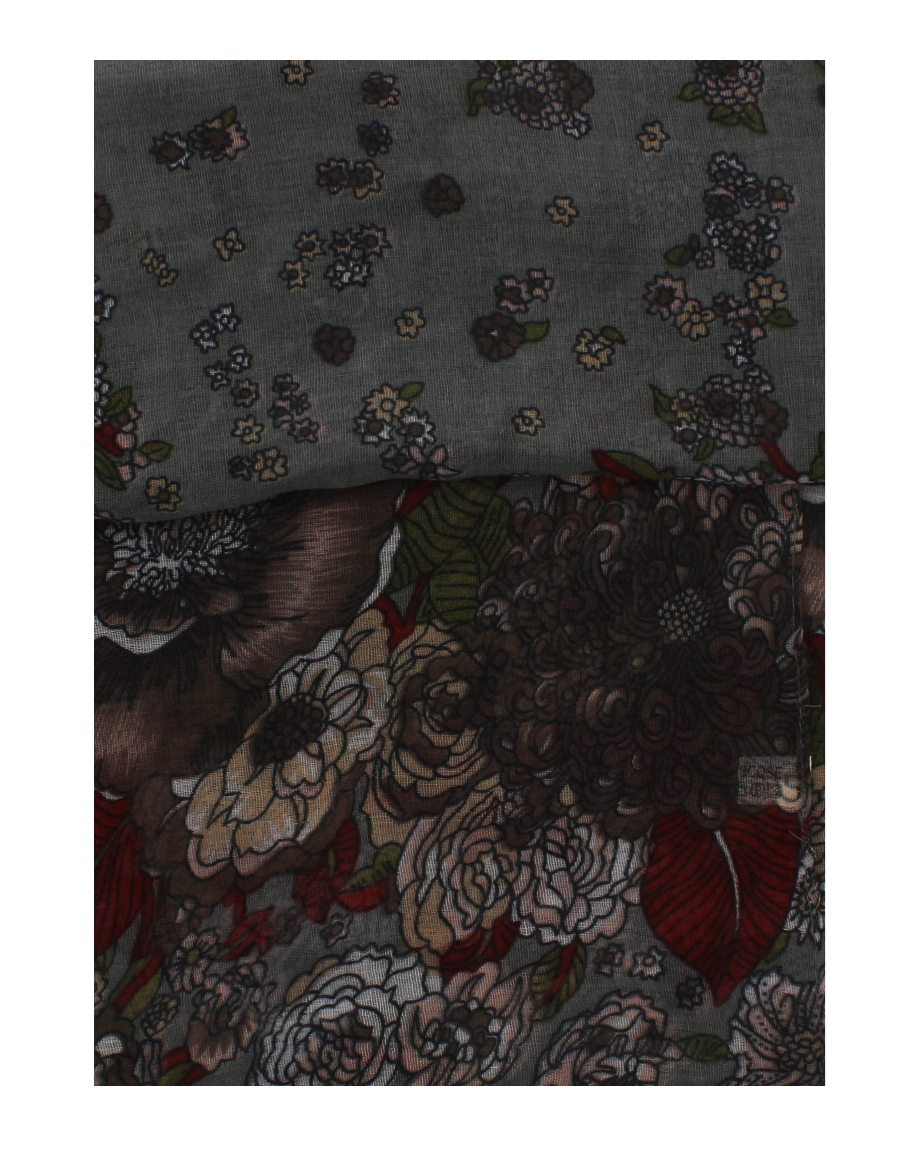 Large & Small Flower Print Scarves