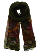 Large & Small Flower Print Scarves