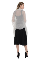 Shimmering Glitter with Frayed Scarf