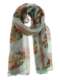 Multicolour Owl Printed Scarves