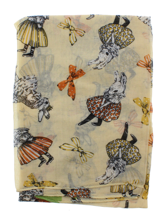 Alice in Wonderland Printed Scarves